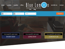 Tablet Screenshot of bluelemonindia.com